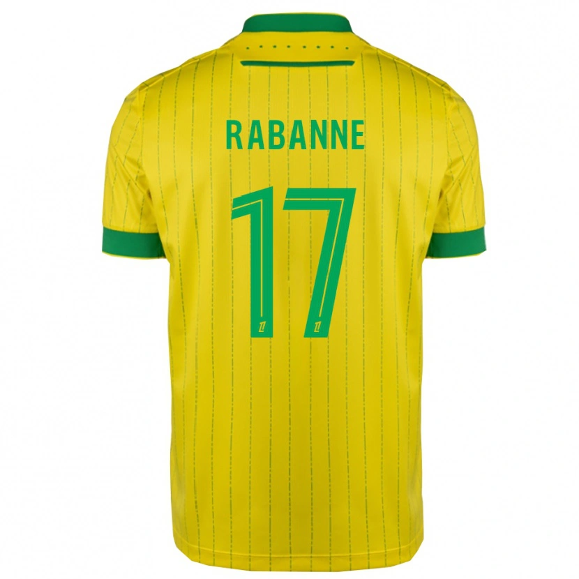 Danxen Homem Camisola Julie Rabanne #17 Amarelo Verde Principal 2025/26 Camisa Brasil
