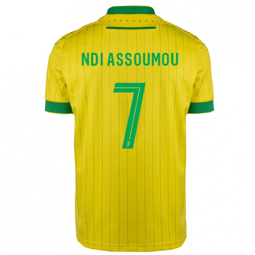 Danxen Homem Camisola Frédéric Ndi Assoumou #7 Amarelo Verde Principal 2025/26 Camisa Brasil