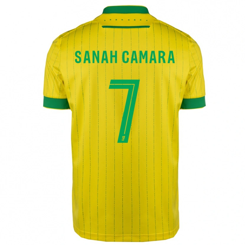 Danxen Homem Camisola Sanah Camara #7 Amarelo Verde Principal 2025/26 Camisa Brasil