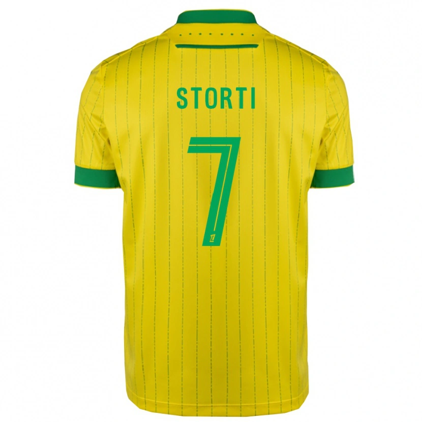 Danxen Homem Camisola Lalia Storti #7 Amarelo Verde Principal 2025/26 Camisa Brasil