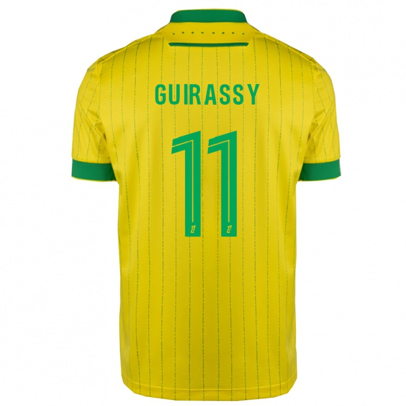 Danxen Homem Camisola Herba Guirassy #11 Amarelo Verde Principal 2025/26 Camisa Brasil