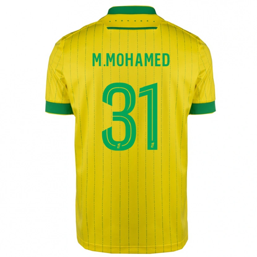 Danxen Homem Camisola Mostafa Mohamed #31 Amarelo Verde Principal 2025/26 Camisa Brasil
