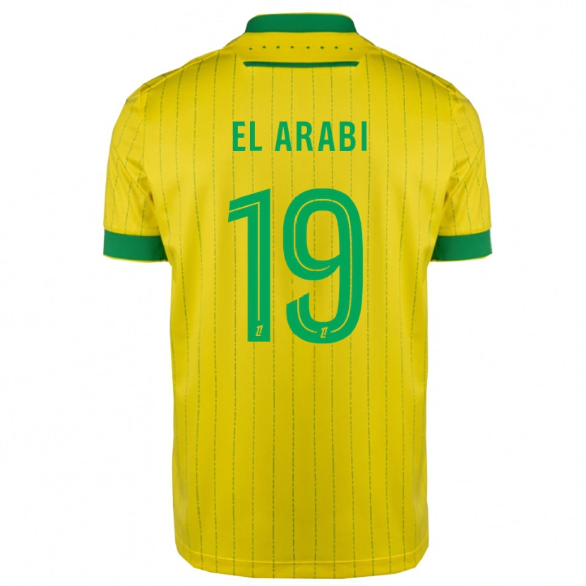 Danxen Homem Camisola Youssef El Arabi #19 Amarelo Verde Principal 2025/26 Camisa Brasil