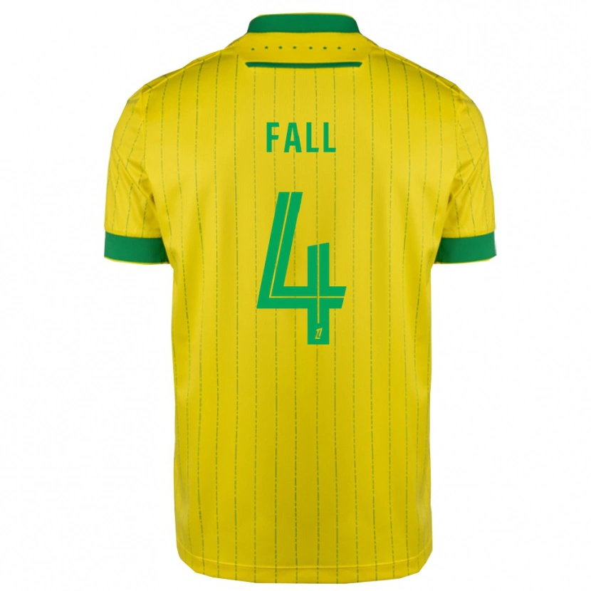 Danxen Homem Camisola Babacar Fall #4 Amarelo Verde Principal 2025/26 Camisa Brasil