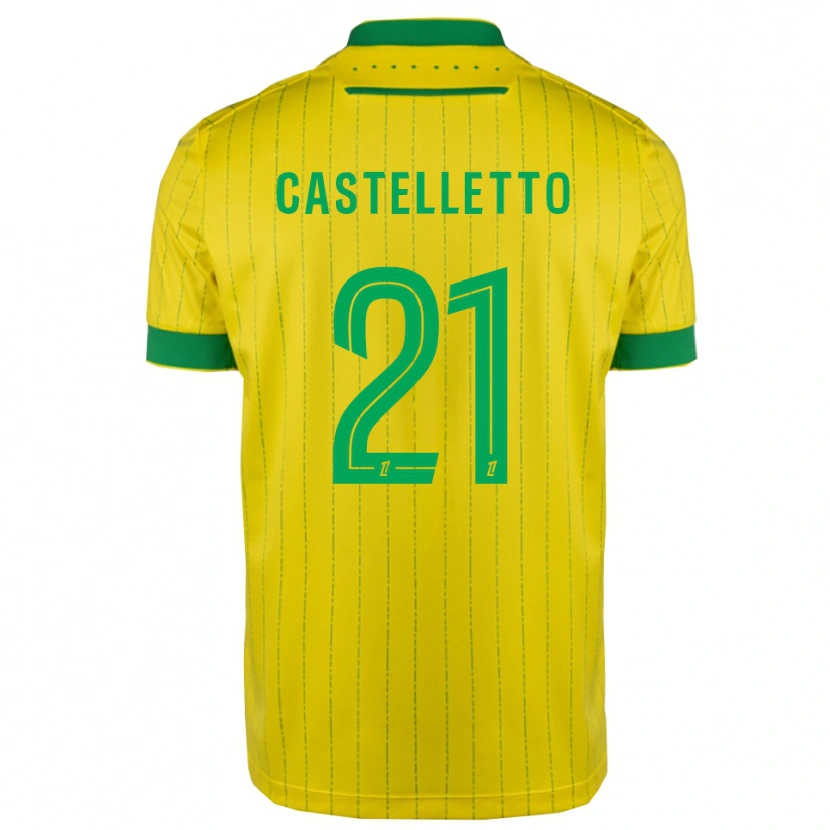 Danxen Homem Camisola Jean-Charles Castelletto #21 Amarelo Verde Principal 2025/26 Camisa Brasil
