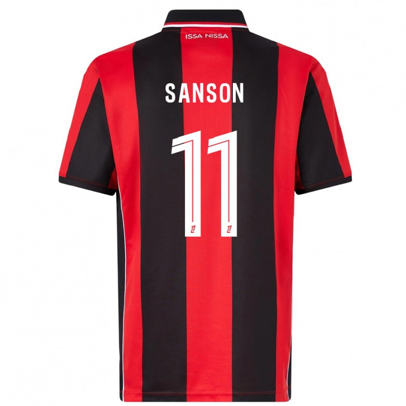 Danxen Homem Camisola Morgan Sanson #11 Vermelho Preto Principal 2025/26 Camisa Brasil