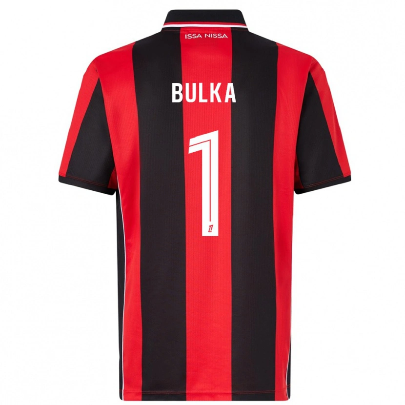 Danxen Homem Camisola Marcin Bulka #1 Vermelho Preto Principal 2025/26 Camisa Brasil