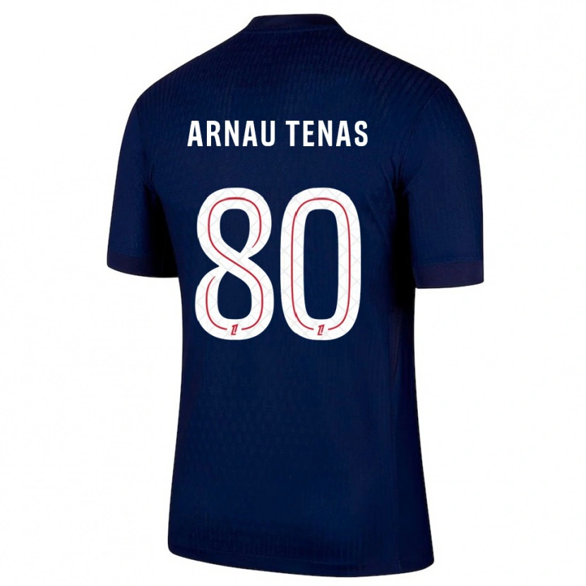 Danxen Homem Camisola Arnau Tenas #80 Azul Marinho Vermelho Principal 2025/26 Camisa Brasil