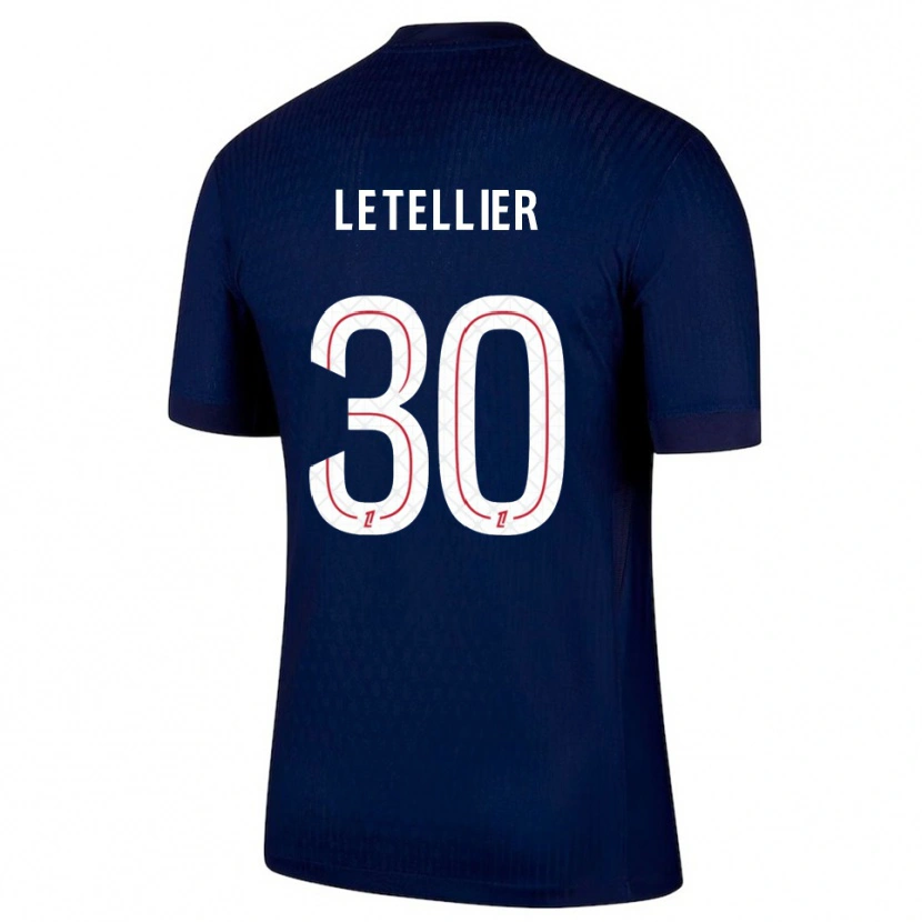 Danxen Homem Camisola Alexandre Letellier #30 Azul Marinho Vermelho Principal 2025/26 Camisa Brasil