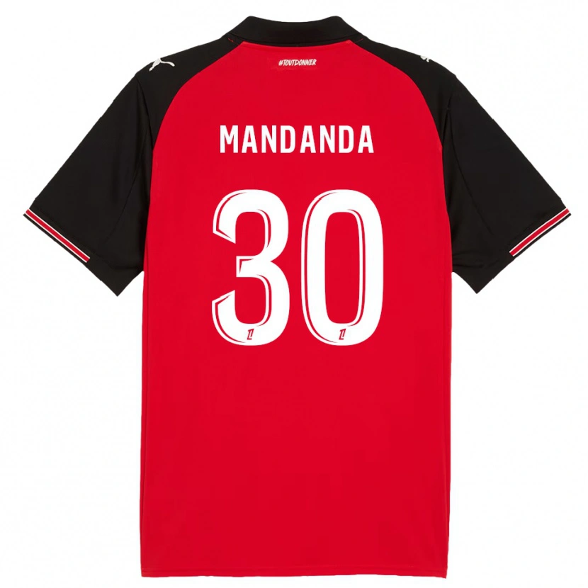 Danxen Homem Camisola Steve Mandanda #30 Vermelho Preto Principal 2025/26 Camisa Brasil