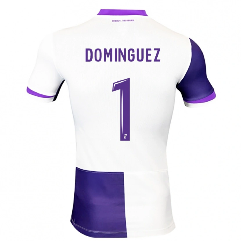 Danxen Homem Camisola Álex Domínguez #1 Roxo Branco Principal 2025/26 Camisa Brasil
