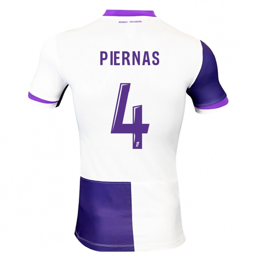 Danxen Homem Camisola Gaëtan Bakhouche Piernas #4 Roxo Branco Principal 2025/26 Camisa Brasil