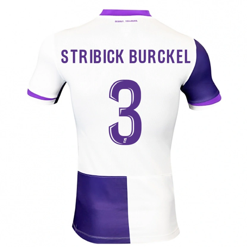 Danxen Homem Camisola Laetitia Stribick-Burckel #3 Roxo Branco Principal 2025/26 Camisa Brasil