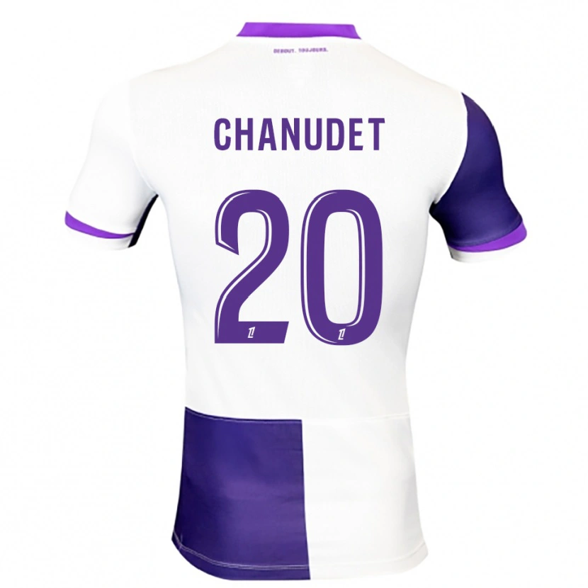 Danxen Homem Camisola Coralie Chanudet #20 Roxo Branco Principal 2025/26 Camisa Brasil