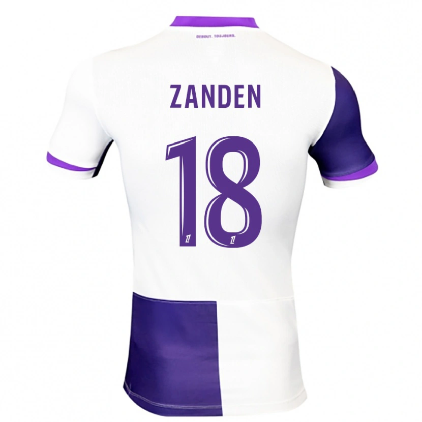 Danxen Homem Camisola Oliver Zandén #18 Roxo Branco Principal 2025/26 Camisa Brasil