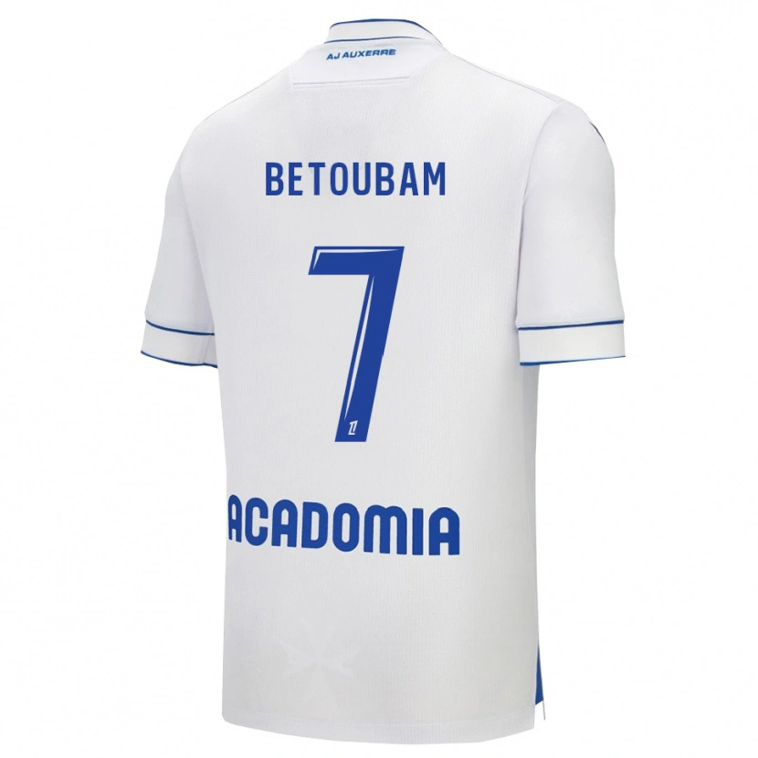 Danxen Homem Camisola Clément Betoubam #7 Branco Azul Principal 2025/26 Camisa Brasil