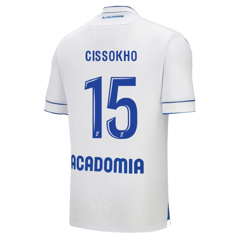 Danxen Homem Camisola Mamoudou Cissokho #15 Branco Azul Principal 2025/26 Camisa Brasil