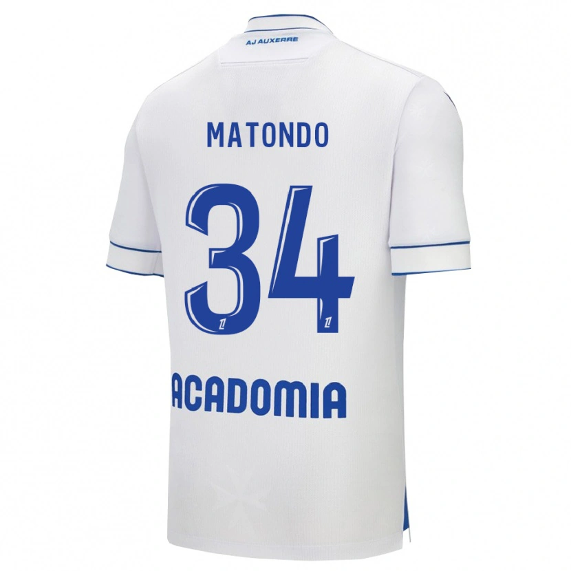 Danxen Homem Camisola Rudy Matondo #34 Branco Azul Principal 2025/26 Camisa Brasil