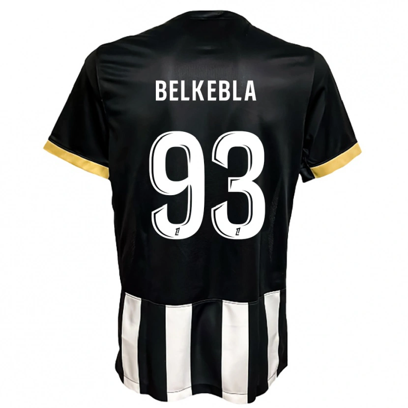 Danxen Homem Camisola Haris Belkebla #93 Preto Branco Principal 2025/26 Camisa Brasil