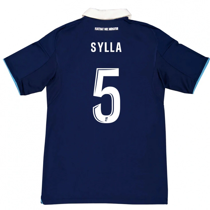 Danxen Homem Camisola Mohamed Sylla #5 Azul Escuro Branco Principal 2025/26 Camisa Brasil