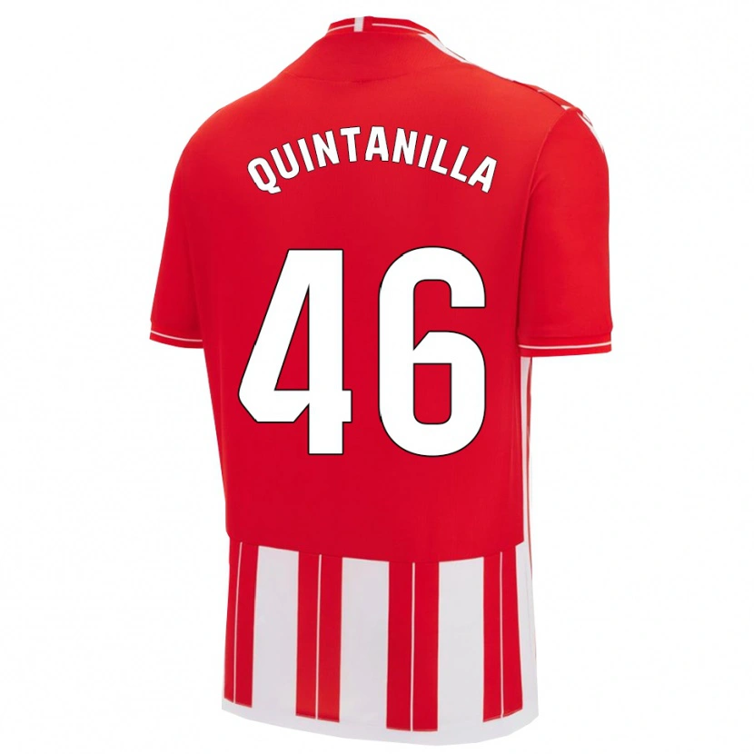 Danxen Homem Camisola Rubén Quintanilla #46 Vermelho Branco Principal 2025/26 Camisa Brasil