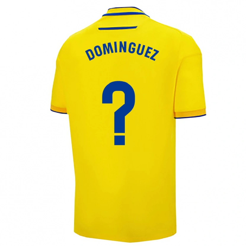 Danxen Homem Camisola Rubén Domínguez #0 Amarelo Marinho Principal 2025/26 Camisa Brasil