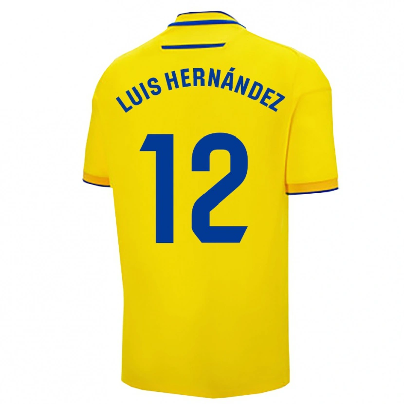 Danxen Homem Camisola Luis Hernández #12 Amarelo Marinho Principal 2025/26 Camisa Brasil