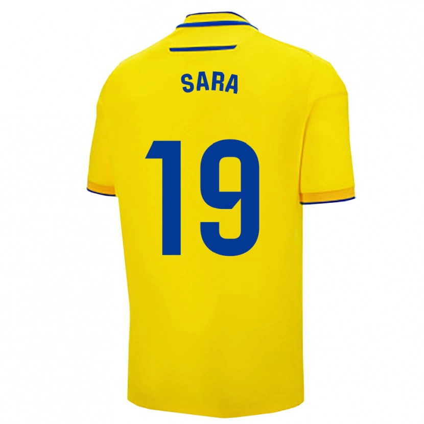 Danxen Homem Camisola Sara Sánchez García #19 Amarelo Marinho Principal 2025/26 Camisa Brasil