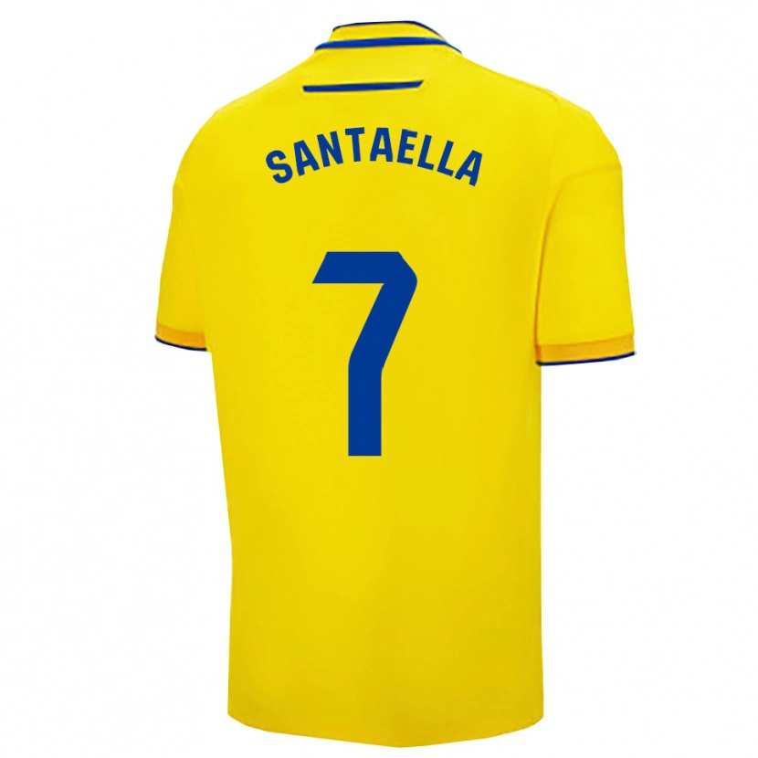 Danxen Homem Camisola Natalia Santaella Picón #7 Amarelo Marinho Principal 2025/26 Camisa Brasil