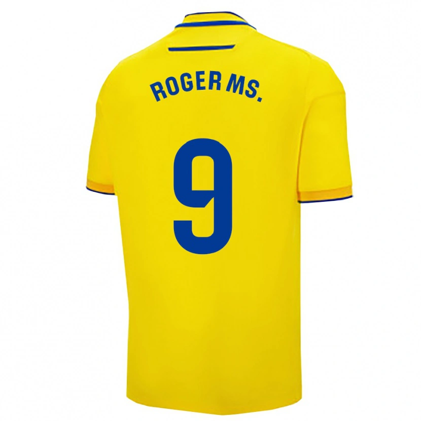 Danxen Homem Camisola Roger Martí #9 Amarelo Marinho Principal 2025/26 Camisa Brasil