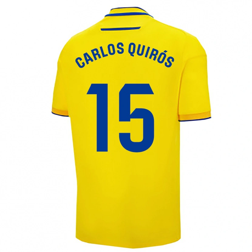 Danxen Homem Camisola Juan Carlos Quirós #15 Amarelo Marinho Principal 2025/26 Camisa Brasil