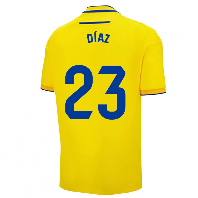 Danxen Homem Camisola Juan Díaz #23 Amarelo Marinho Principal 2025/26 Camisa Brasil