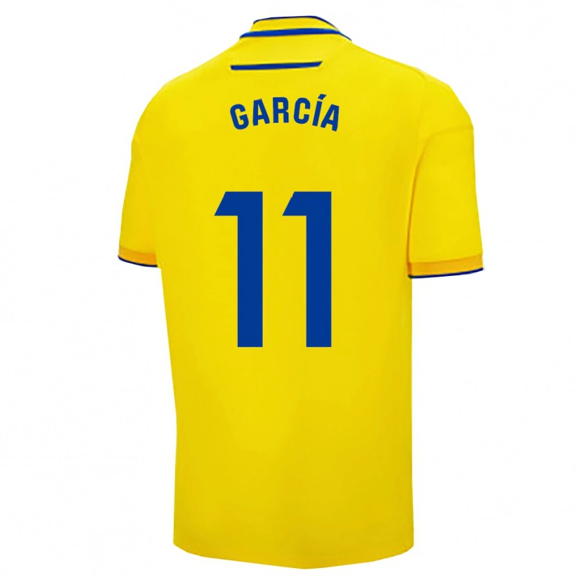 Danxen Homem Camisola Fran García #11 Amarelo Marinho Principal 2025/26 Camisa Brasil