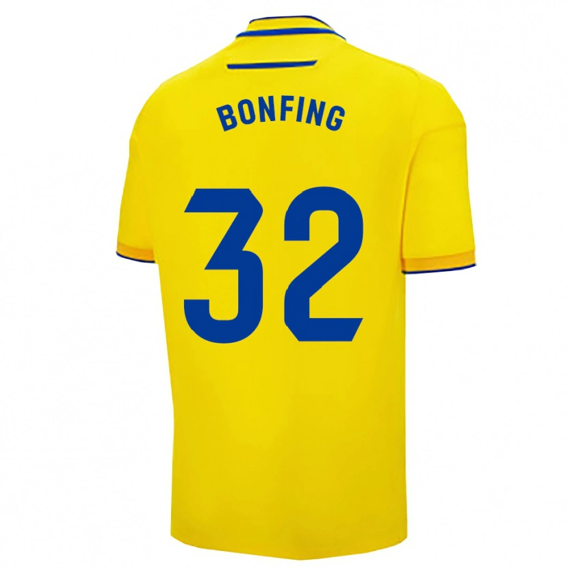 Danxen Homem Camisola Boubacar Bonfing #32 Amarelo Marinho Principal 2025/26 Camisa Brasil