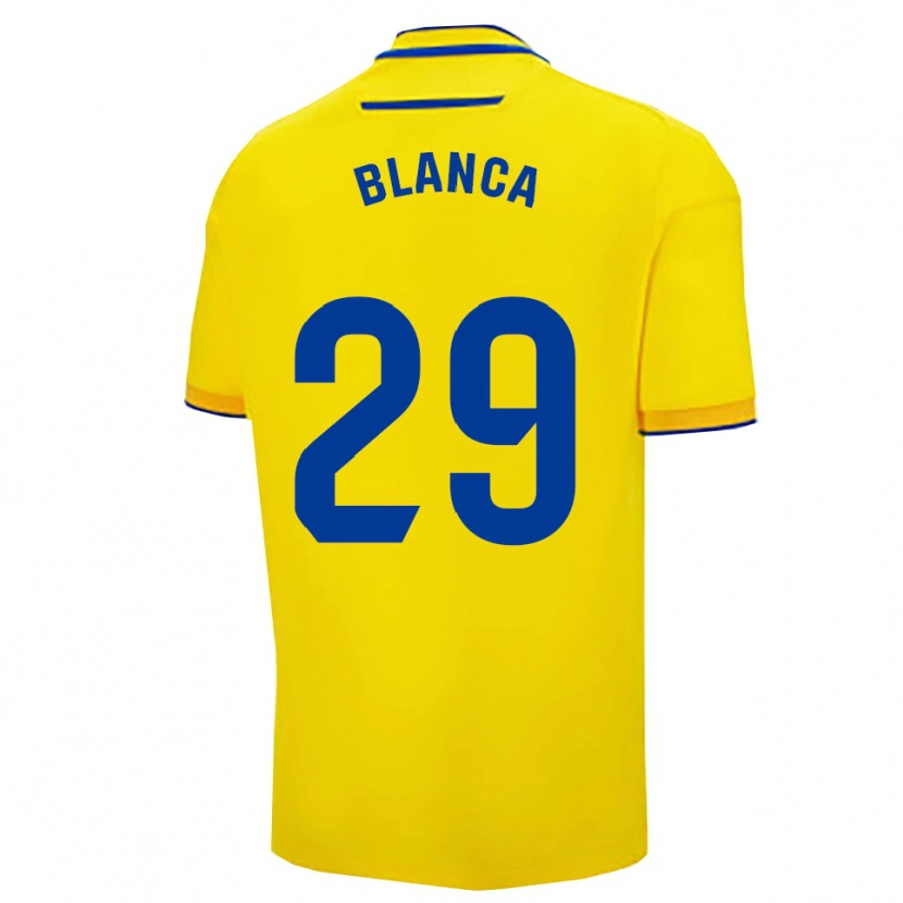 Danxen Homem Camisola Blanca Gómez Fernández #29 Amarelo Marinho Principal 2025/26 Camisa Brasil