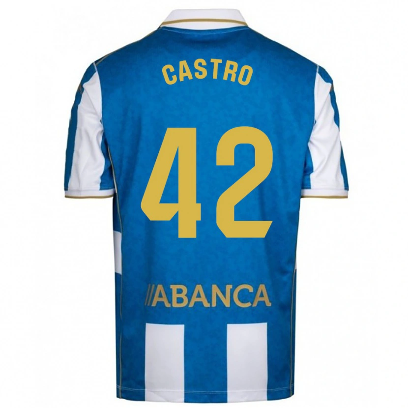 Danxen Homem Camisola Lucas Castro #42 Branco Azul Principal 2025/26 Camisa Brasil