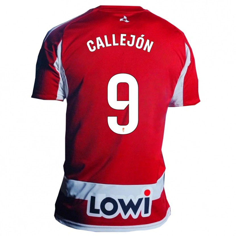 Danxen Homem Camisola Jose Callejon #9 Vermelho Branco Principal 2025/26 Camisa Brasil