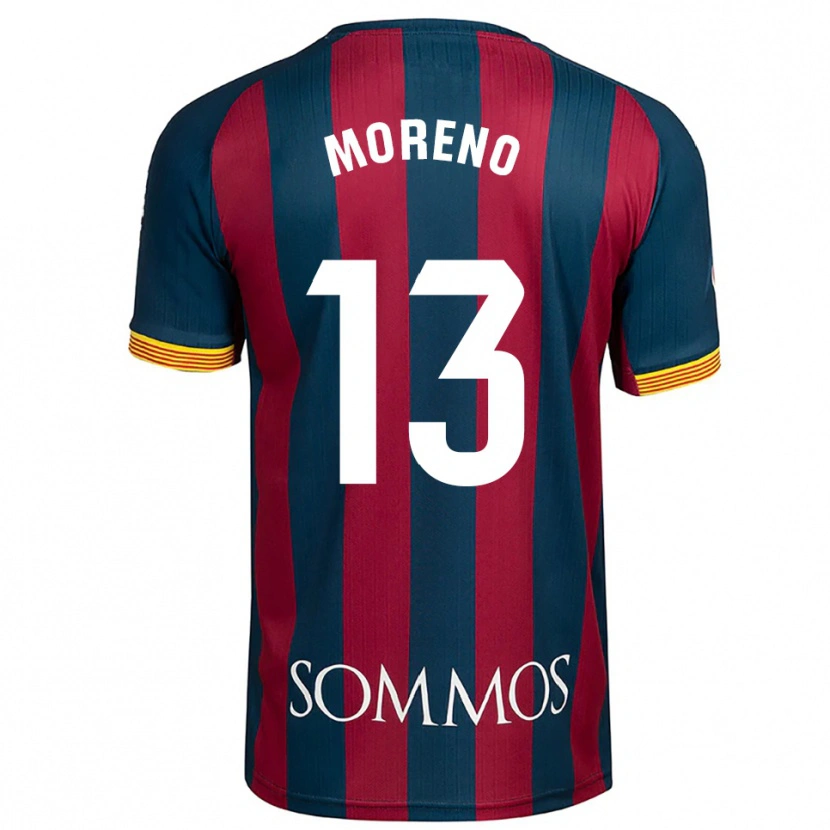 Danxen Homem Camisola Eloy Moreno #13 Azul Marinho Vermelho Principal 2025/26 Camisa Brasil