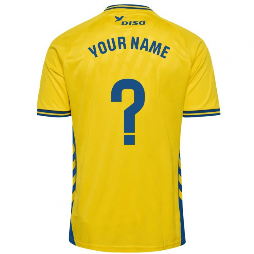 Danxen Homem Camisola Seu Nome #0 Amarelo Azul Principal 2025/26 Camisa Brasil