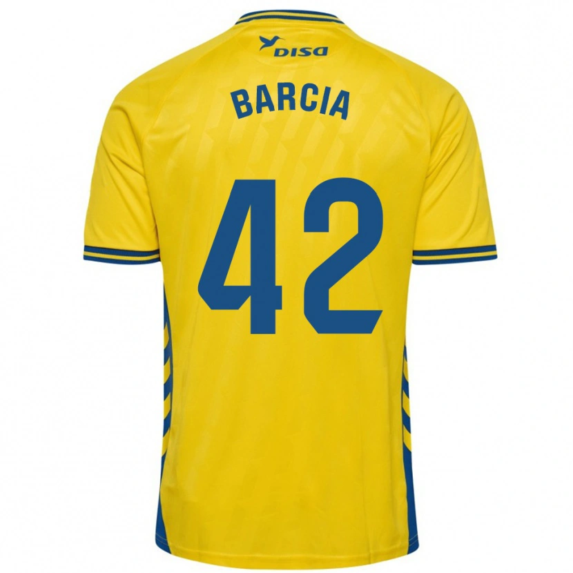 Danxen Homem Camisola Sergio Barcia #42 Amarelo Azul Principal 2025/26 Camisa Brasil