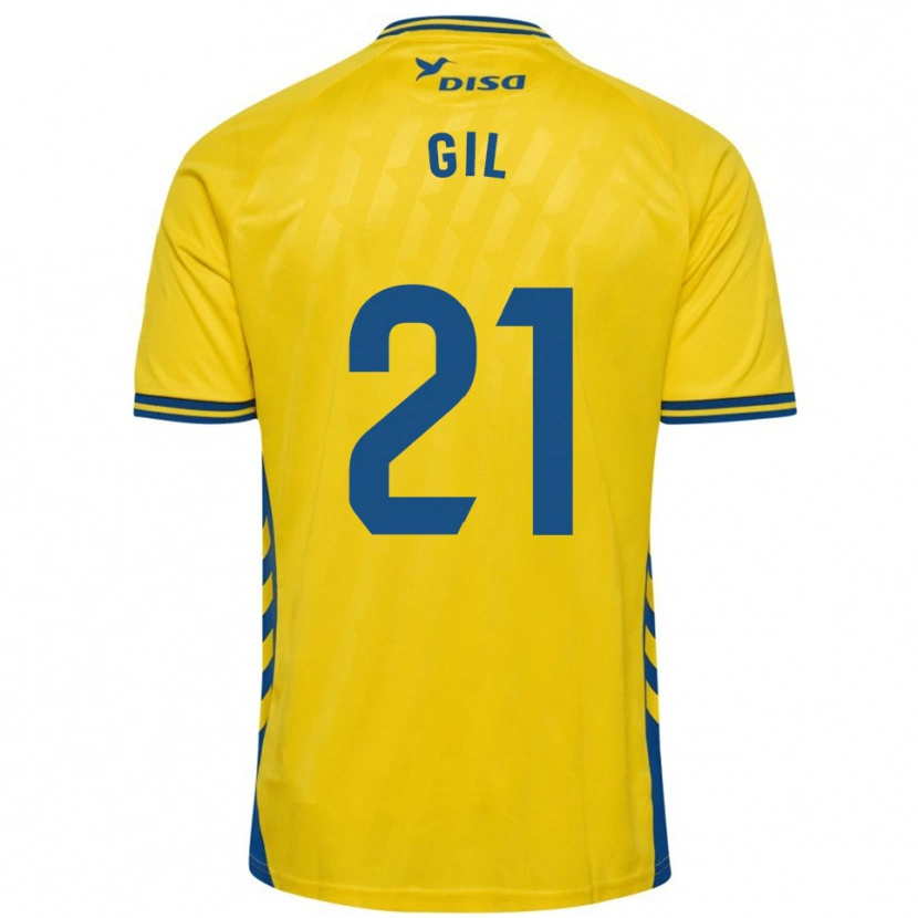 Danxen Homem Camisola Iván Gil #21 Amarelo Azul Principal 2025/26 Camisa Brasil