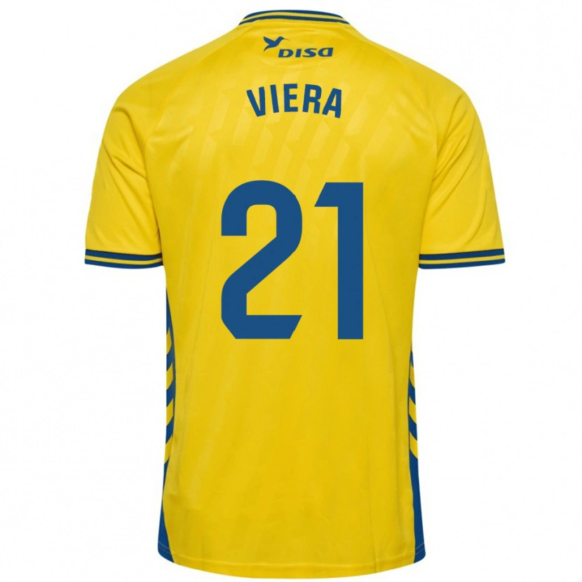 Danxen Homem Camisola Jonathan Viera #21 Amarelo Azul Principal 2025/26 Camisa Brasil