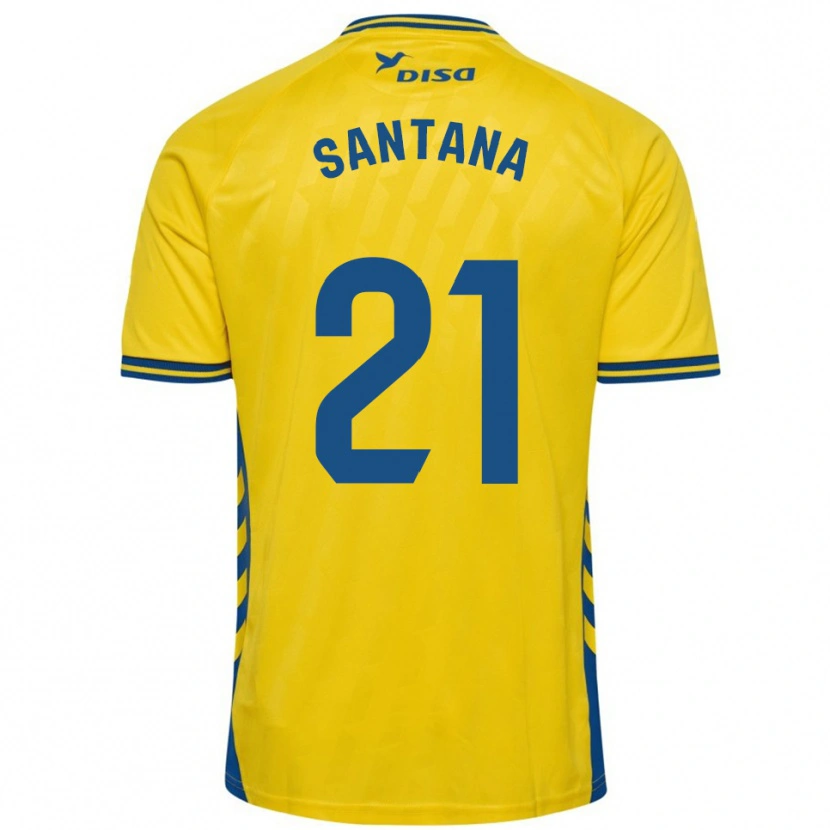 Danxen Homem Camisola Yadam Santana #21 Amarelo Azul Principal 2025/26 Camisa Brasil