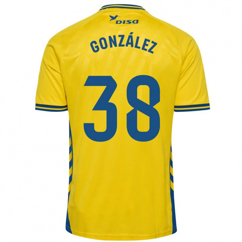 Danxen Homem Camisola Josito González #38 Amarelo Azul Principal 2025/26 Camisa Brasil