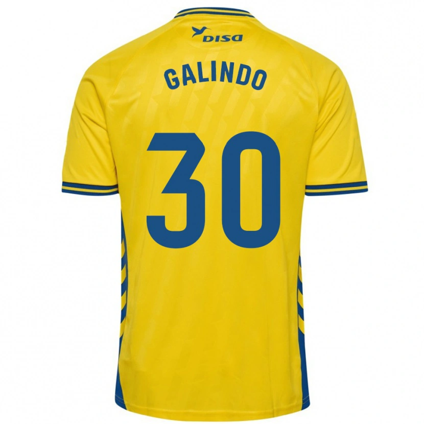Danxen Homem Camisola Cristian Galindo #30 Amarelo Azul Principal 2025/26 Camisa Brasil