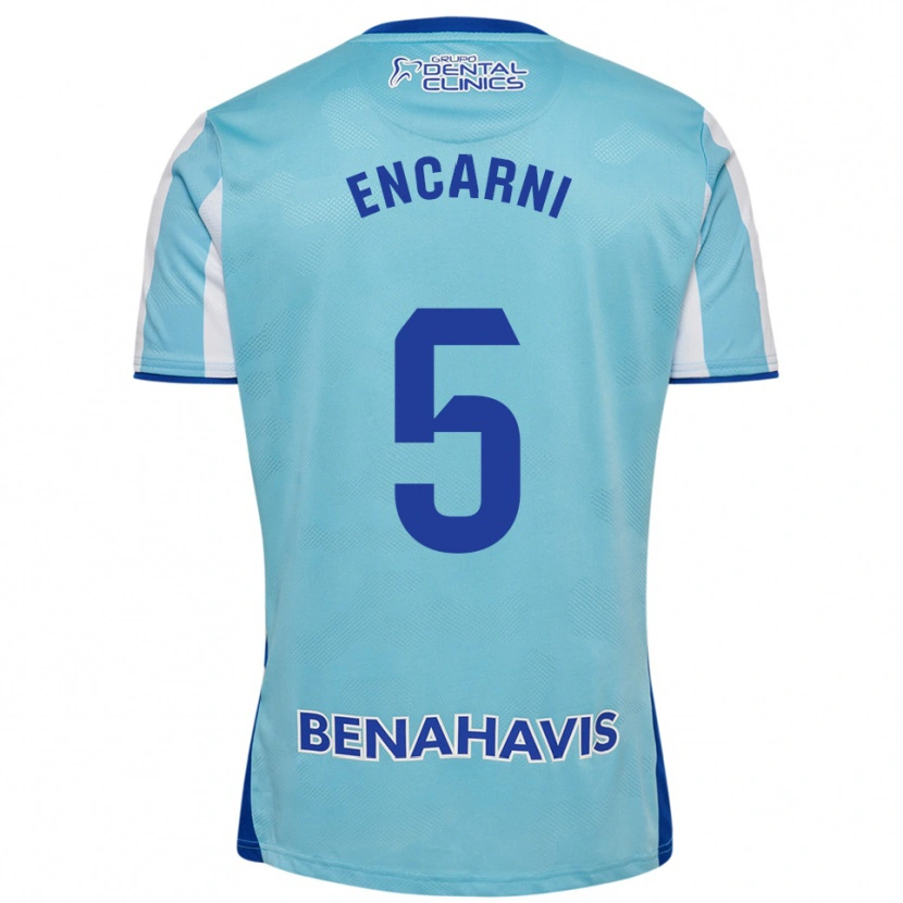 Danxen Homem Camisola Encarni Carneros #5 Azul Celeste Branco Principal 2025/26 Camisa Brasil