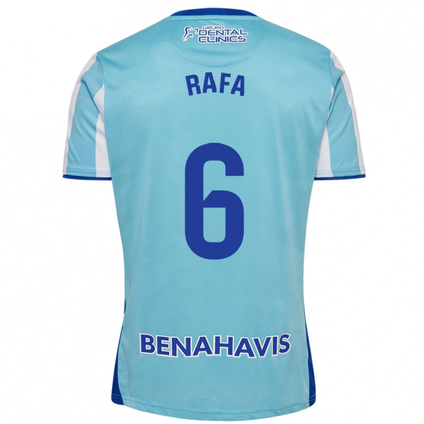 Danxen Homem Camisola Rafa Rodríguez #6 Azul Celeste Branco Principal 2025/26 Camisa Brasil