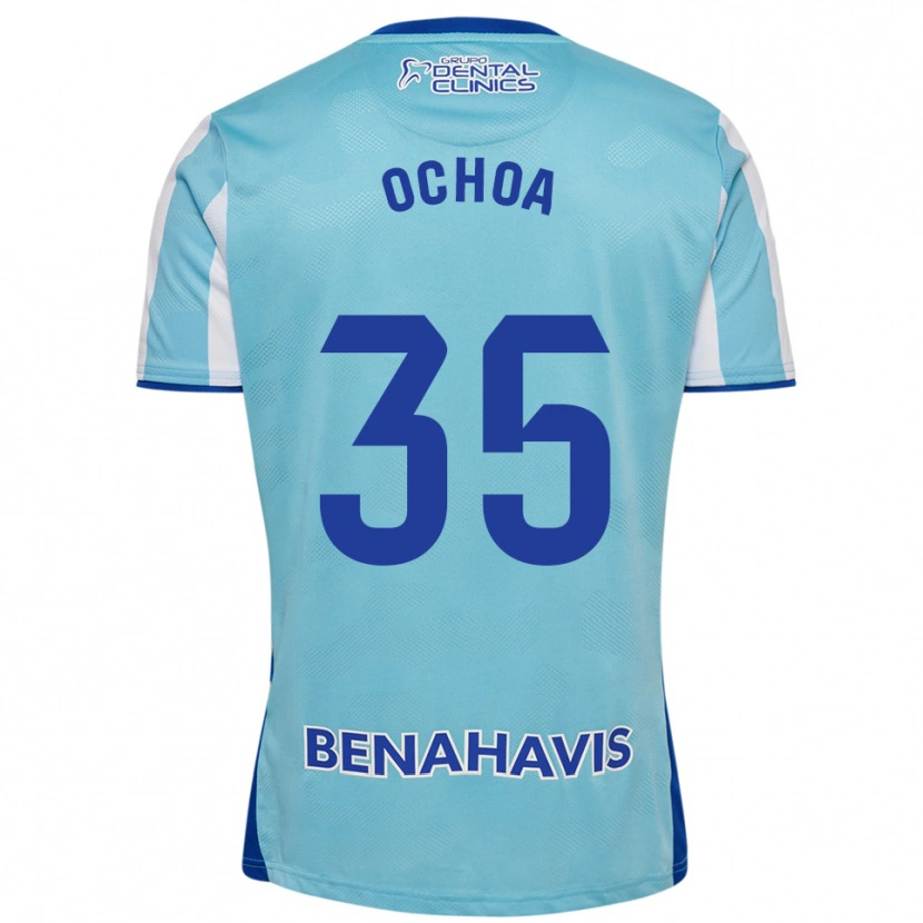 Danxen Homem Camisola Aarón Ochoa #35 Azul Celeste Branco Principal 2025/26 Camisa Brasil