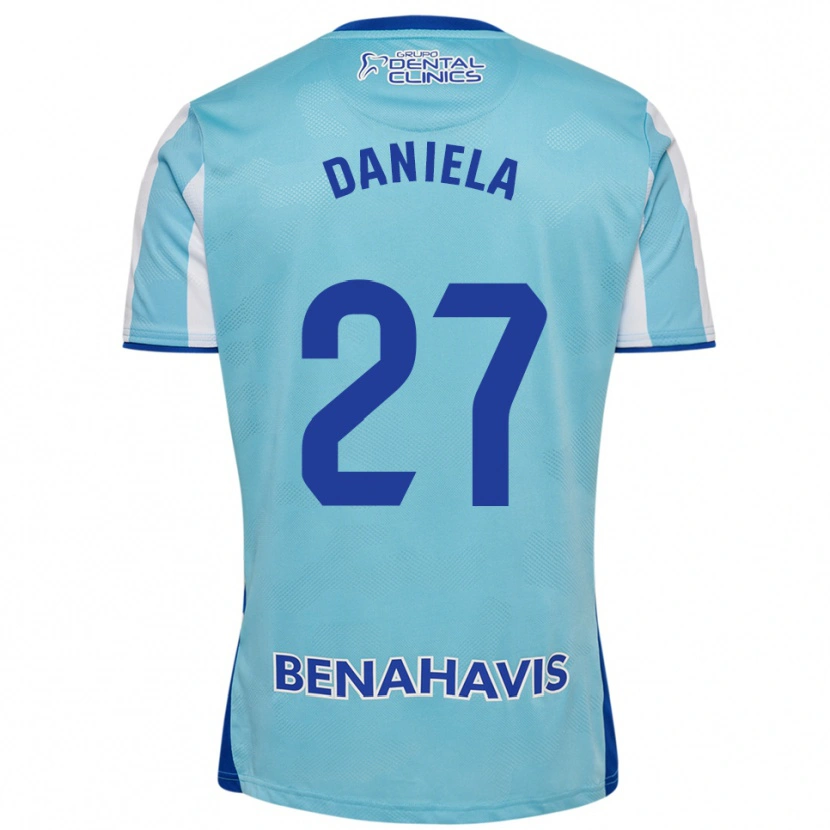 Danxen Homem Camisola Daniela Sáenz Parra #27 Azul Celeste Branco Principal 2025/26 Camisa Brasil