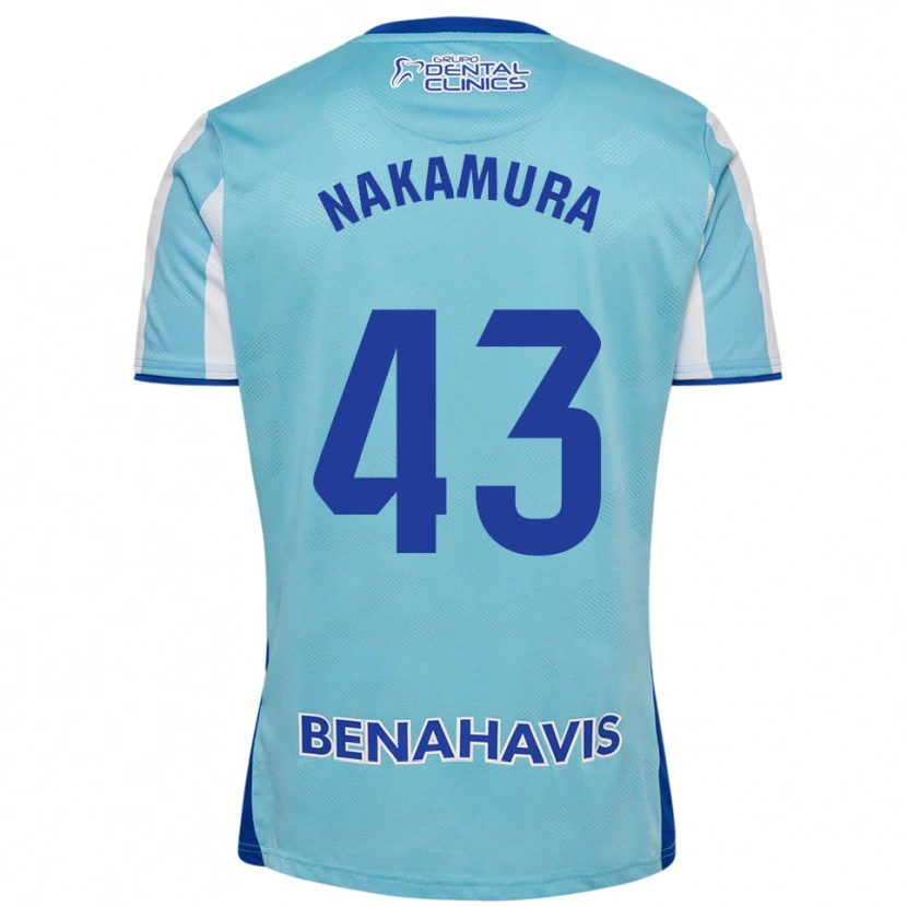 Danxen Homem Camisola Mare Nakamura #43 Azul Celeste Branco Principal 2025/26 Camisa Brasil